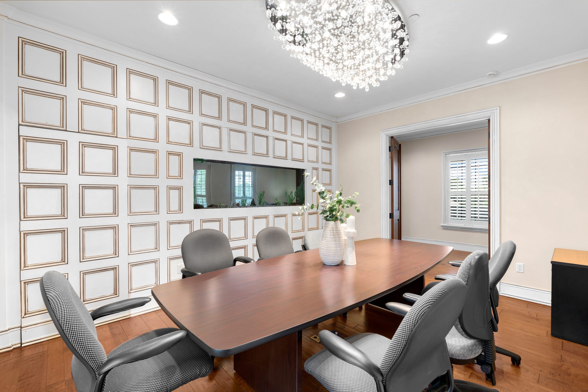 A conference and gathering room